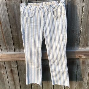 Anthropologie Pilcro and the Letterpress Bootcut Striped Pants